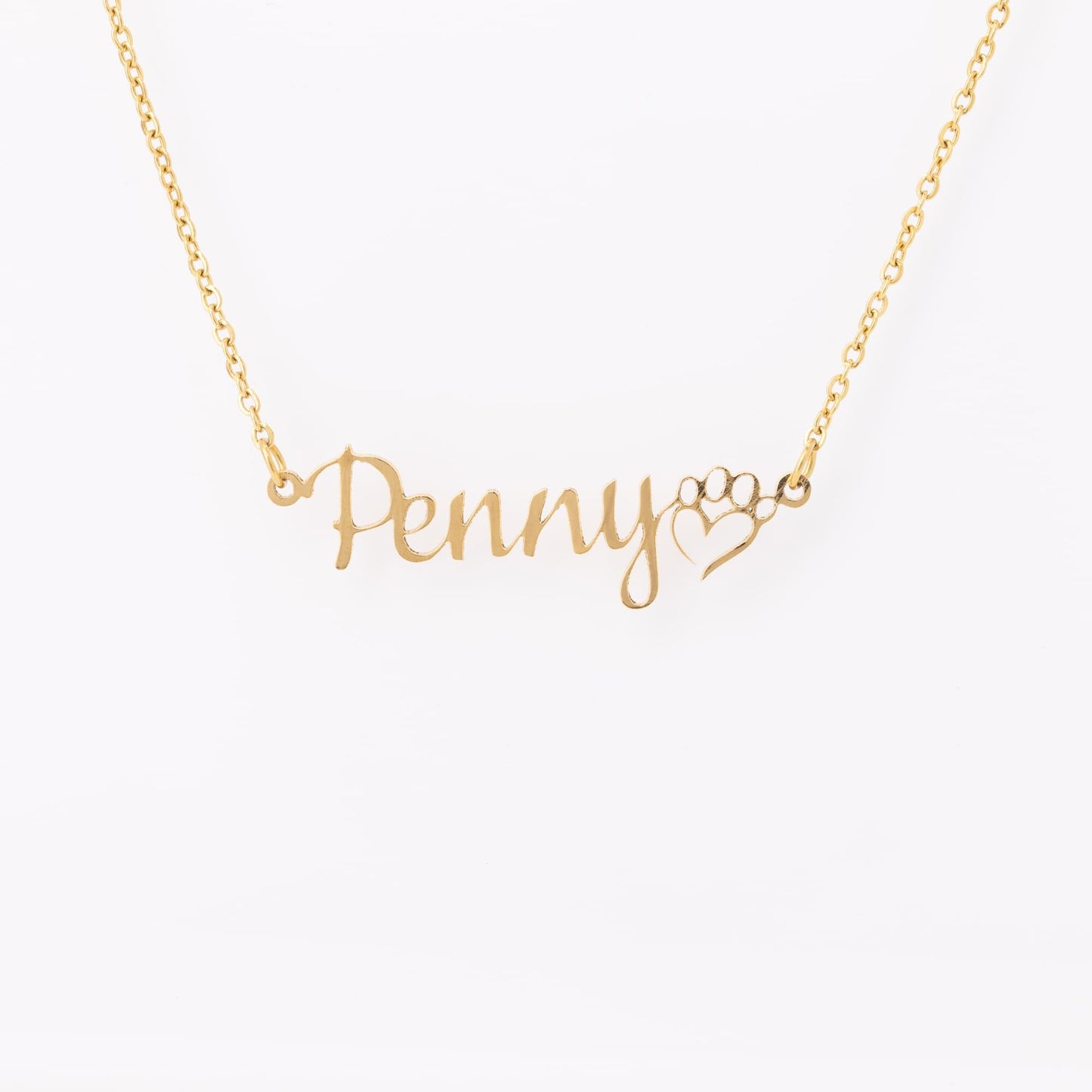 Paws to See This Beautiful Necklace - Wear This Necklace With Your Dog's Name Everywhere You Go