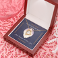To My Future Wife - Just Because I Love You - Forever Love Heart Pendant Necklace With Special Sentiment Cards