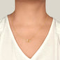 Red Truck Loaded With Hugs & Kisses With Two Intwined Solid Gold Hearts Necklace