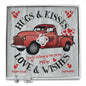 Red Truck Loaded With Hugs & Kisses With Love Knot Necklace & Earring Set