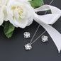 Red Truck Loaded With Hugs & Kisses With Love Knot Necklace & Earring Set