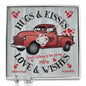 Red Truck Loaded With Hugs & Kisses With Love Knot Necklace & Earring Set