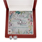 To My Step Mom - Love Knot Pendant Necklace & Matching Earrings - Special For Mother's Day