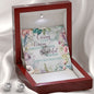 To My Step Mom - Love Knot Pendant Necklace & Matching Earrings - Special For Mother's Day