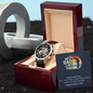 Stylish Open Watch For Best Dad By Par, Golf Joke Watch for Dad, Gift Watch