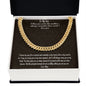 Gift To Son - From Mom - Cuban Chain Necklace