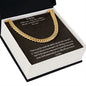 Gift To Son - From Mom - Cuban Chain Necklace