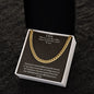 Gift To Son - From Mom - Cuban Chain Necklace