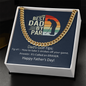 Cuban Link Chain Men, Best Dad By Par, Gift Necklace For Dad, Father's Day Gift, Dad Birthday Gift