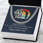 Cuban Link Chain Men, Best Dad By Par, Gift Necklace For Dad, Father's Day Gift, Dad Birthday Gift