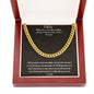 Gift To Son - From Mom - Cuban Chain Necklace