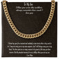 Gift To Son - From Mom - Cuban Chain Necklace