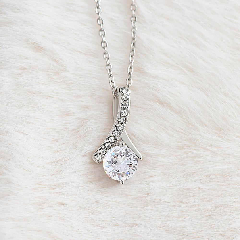 Red Truck Loaded With Hugs & Kisses With Alluring Beauty Necklace