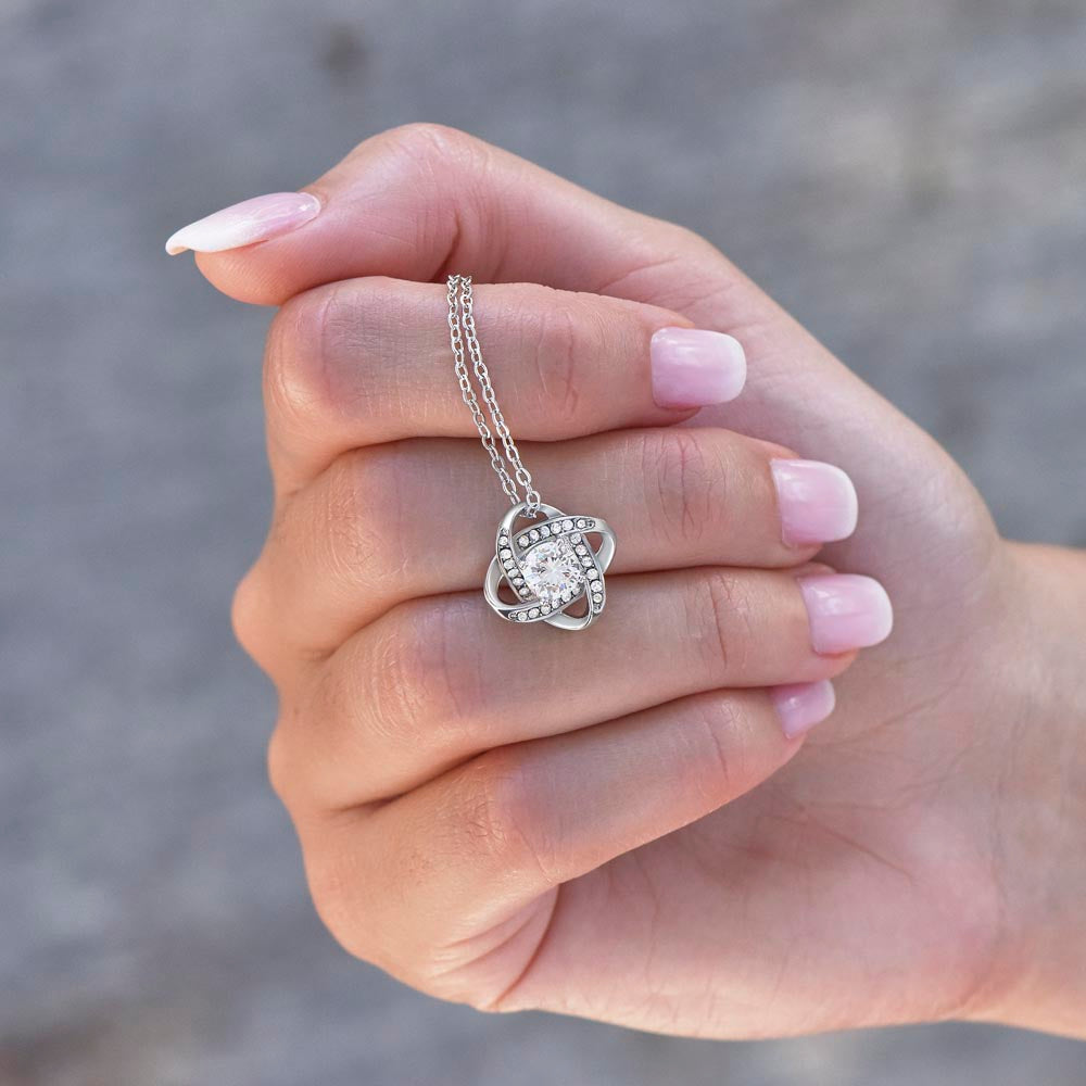 To My Step Mom - Love Knot Pendant Necklace - Special For Mother's Day