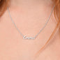 Custon Name Necklace - A Name Is Like A Song - Special Message For Special Person