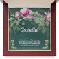 Custon Name Necklace - A Name Is Like A Song - Special Message For Special Person