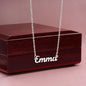 Custon Name Necklace - A Name Is Like A Song - Special Message For Special Person