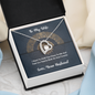 To My Wife Love Your Husband - Forever Love Heart Necklace - - With Special Sentiment Card