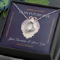 To My Future Wife - Just Because I Love You - Forever Love Heart Pendant Necklace With Special Sentiment Cards