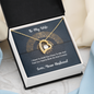 To My Wife Love Your Husband - Forever Love Heart Necklace - - With Special Sentiment Card