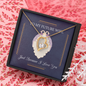 To My Future Wife - Just Because I Love You - Forever Love Heart Pendant Necklace With Special Sentiment Cards
