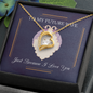 To My Future Wife - Just Because I Love You - Forever Love Heart Pendant Necklace With Special Sentiment Cards