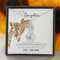 Giraffe's With Necks Entwined Necklace -White or Yellow Gold Finish