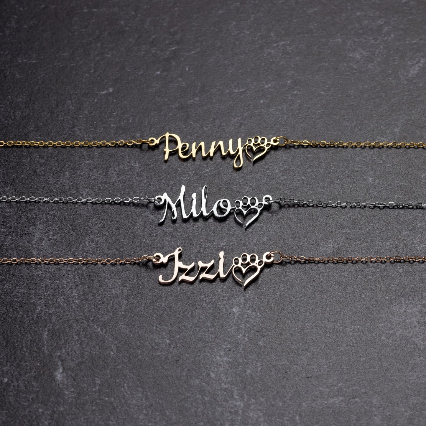 Paws to See This Beautiful Necklace - Wear This Necklace With Your Dog's Name Everywhere You Go