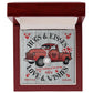 Red  Truck Loaded With Hugs & Kisses With Eternal Hope Necklace