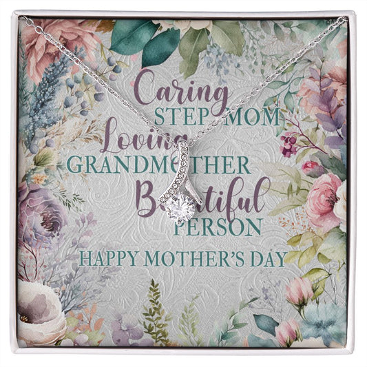 To My Step Mom - Alluring Beauty Pendant Necklace - Special For Mother's Day
