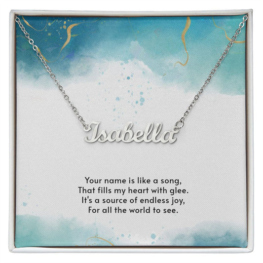 Customized Personalized Name Necklace - You Name In Polished Stainless Steel