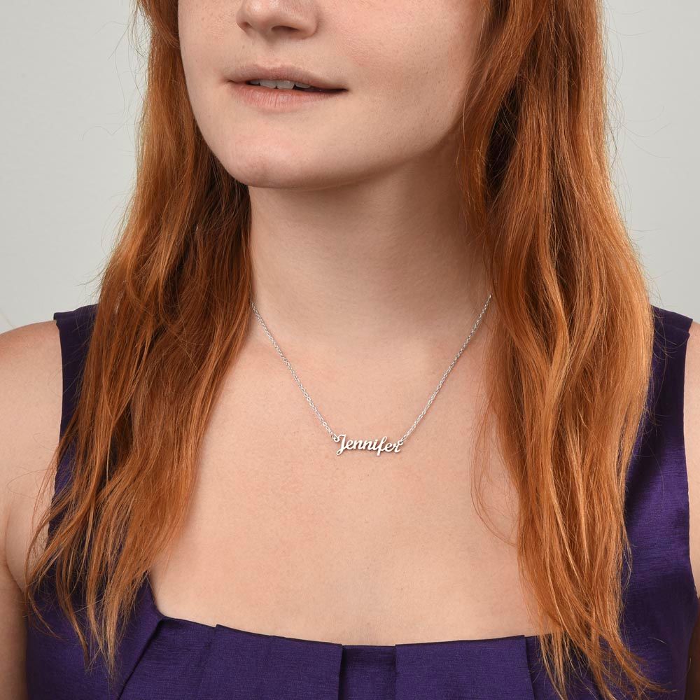 Customized Personalized Name Necklace - You Name In Polished Stainless Steel