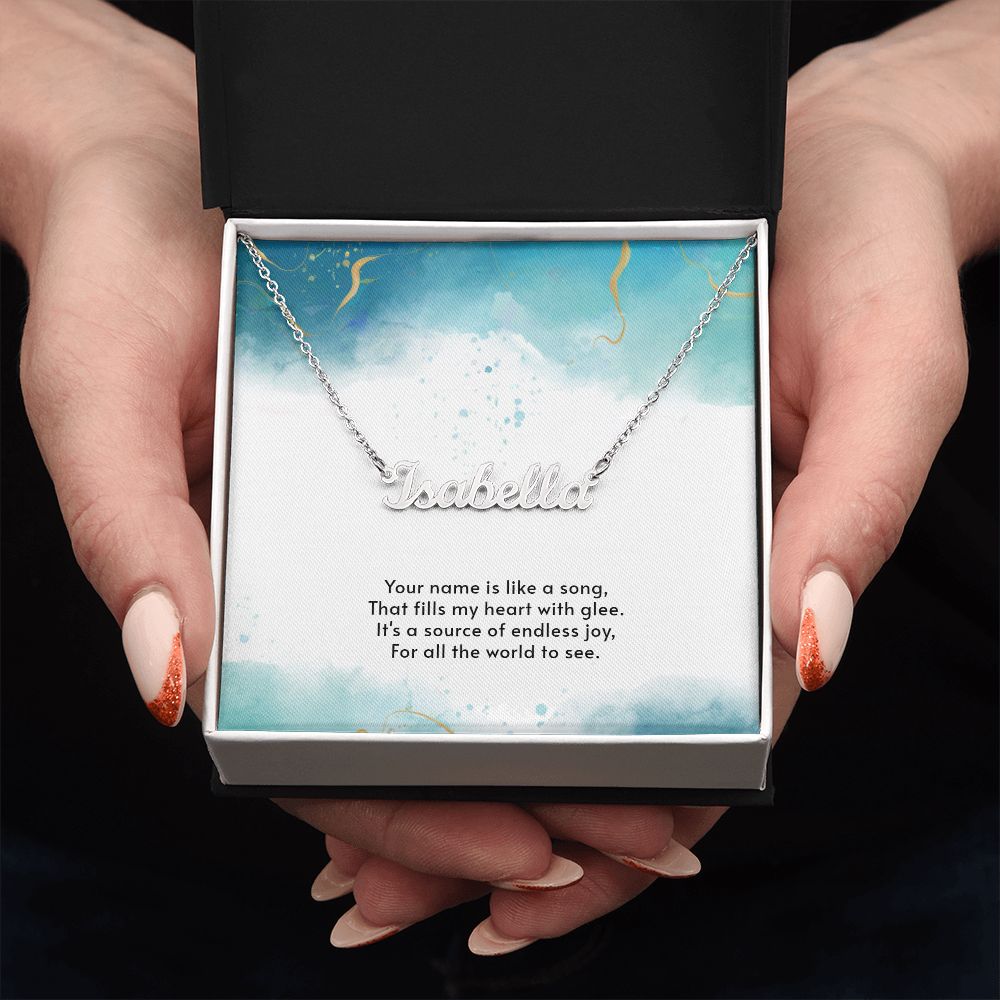 Customized Personalized Name Necklace - You Name In Polished Stainless Steel