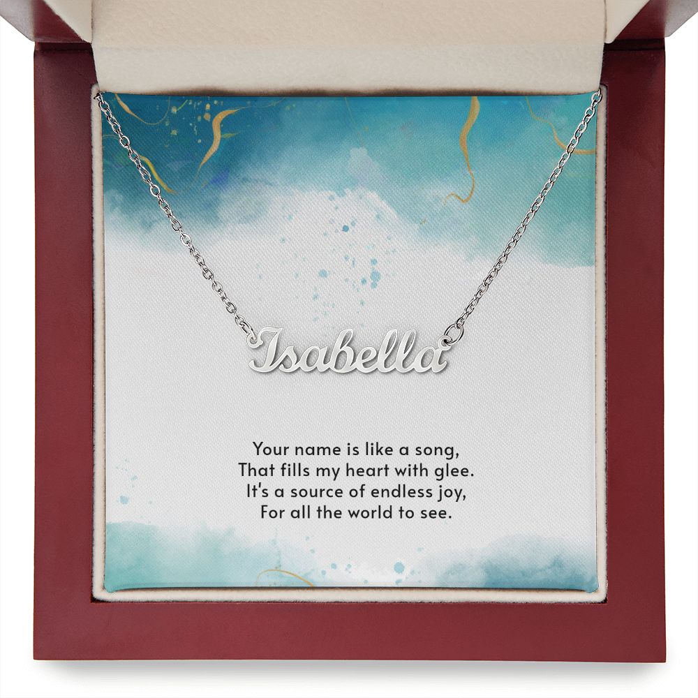 Customized Personalized Name Necklace - You Name In Polished Stainless Steel