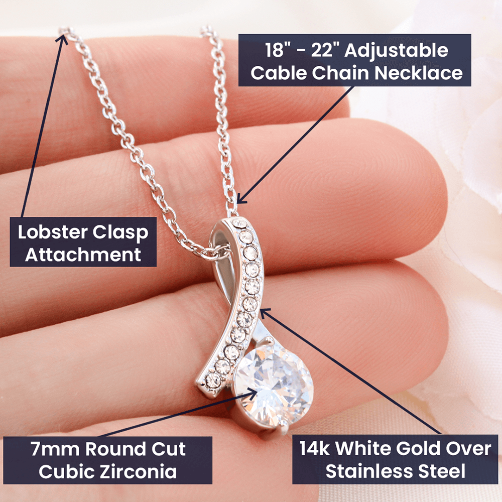 Alluring Beauty Necklace - To My Wife - Life With You Feels Like A Fairy Tale - Love Your Husband - With Special Sentiment Card